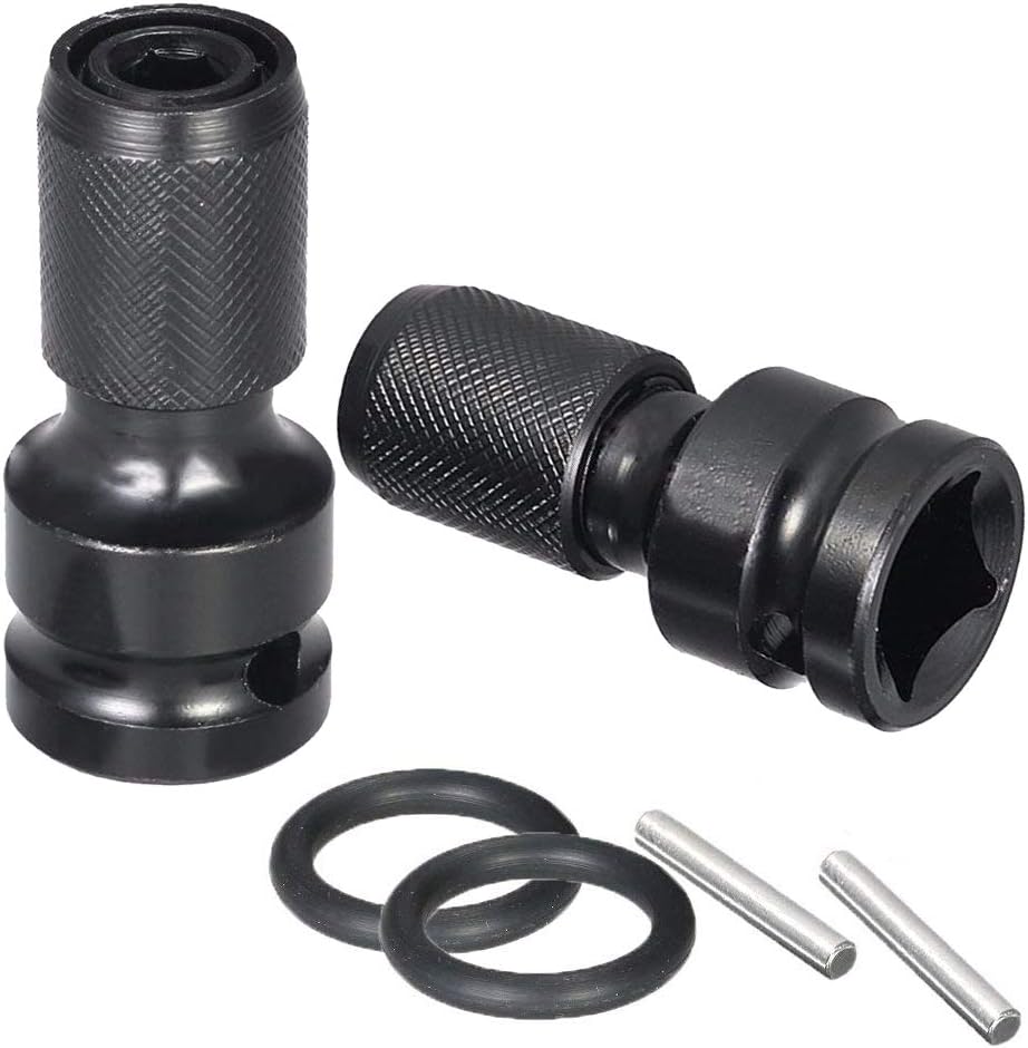 1/2 Inch Square Female to 1/4 Inch Hex Female Socket Adapter