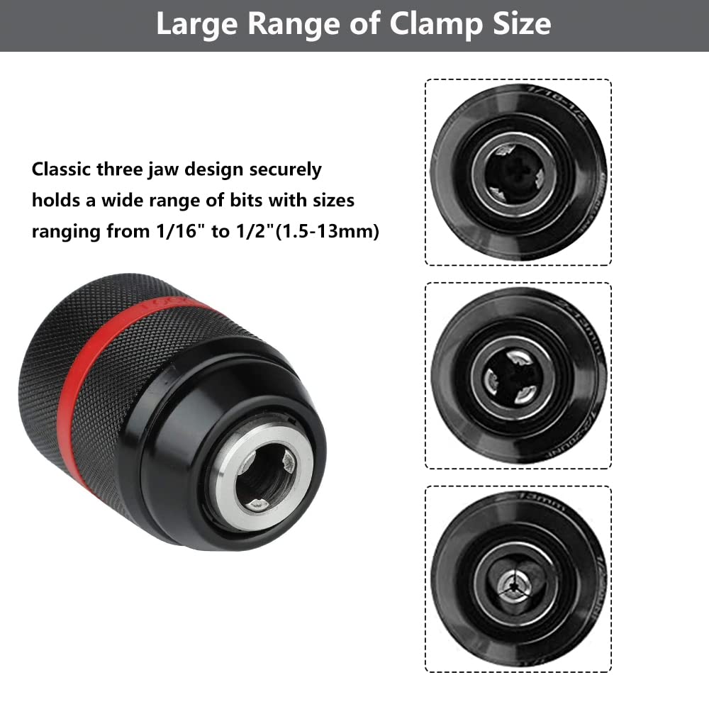 1-13mm Keyless Drill Chuck Adapter Kit