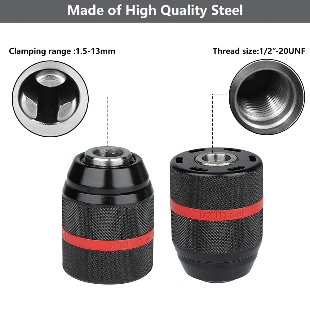 1-13mm Keyless Drill Chuck Adapter Kit