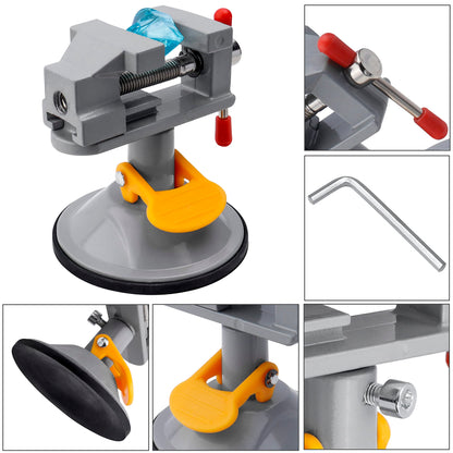Mini Bench Vise 360 Degree Suction Vise