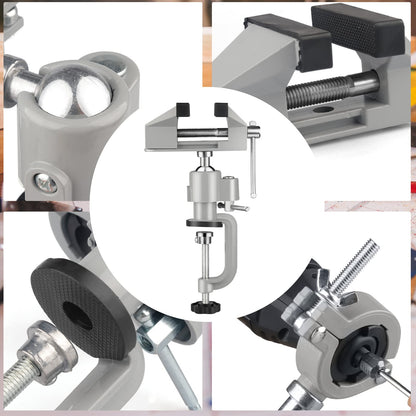 2 in 1 Universal Rotate 360° Work Clamp-On Vise